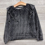 Ruffle Animal Print Plush Shirt 5