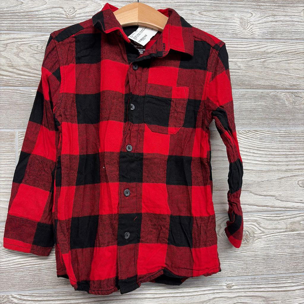 Gingham Button Up Shirt 4-5