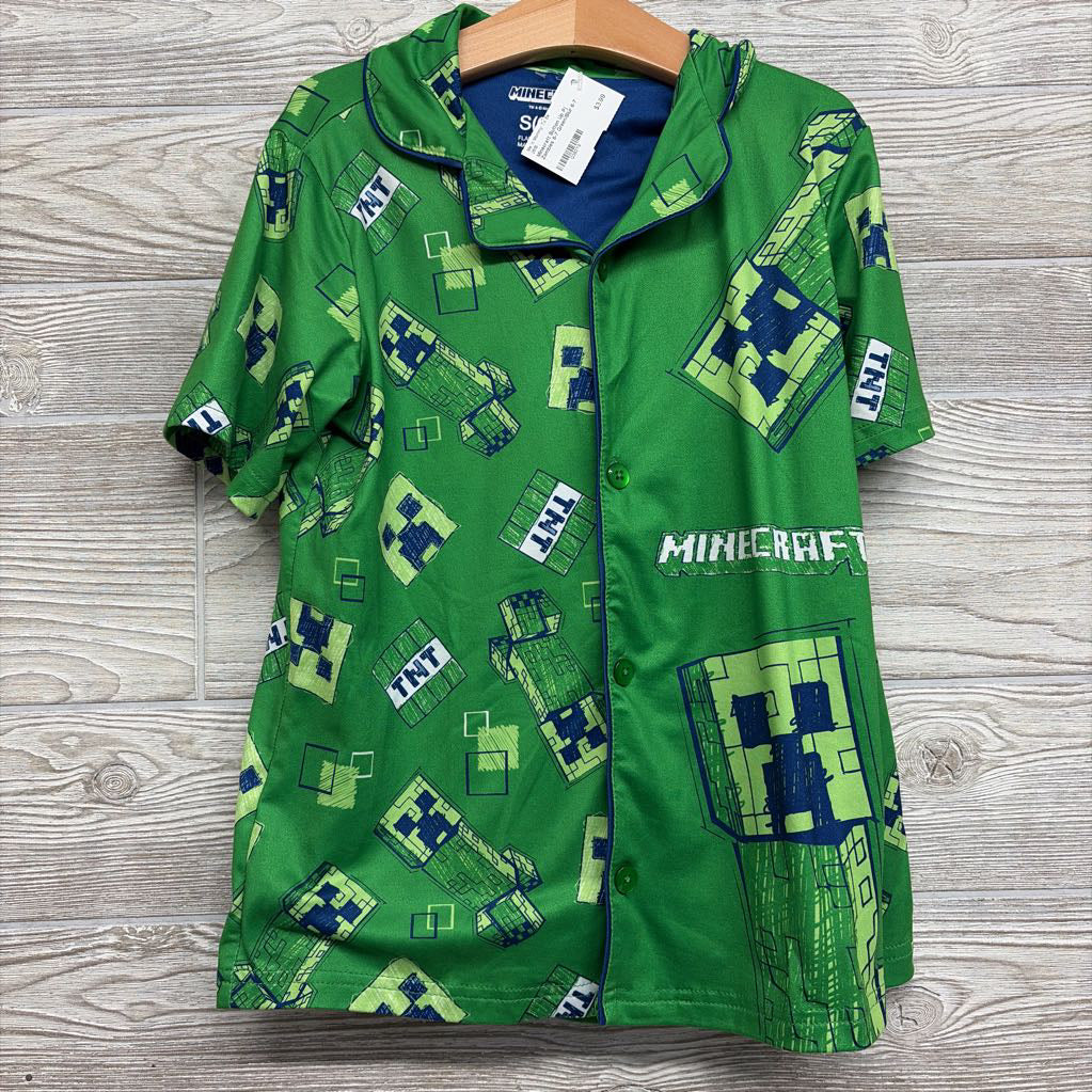 Button Up Pj Zombies 6-7