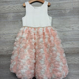 NEW Dress Tulle Flowers & Pearls 8