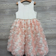 NEW Dress Tulle Flowers & Pearls 8