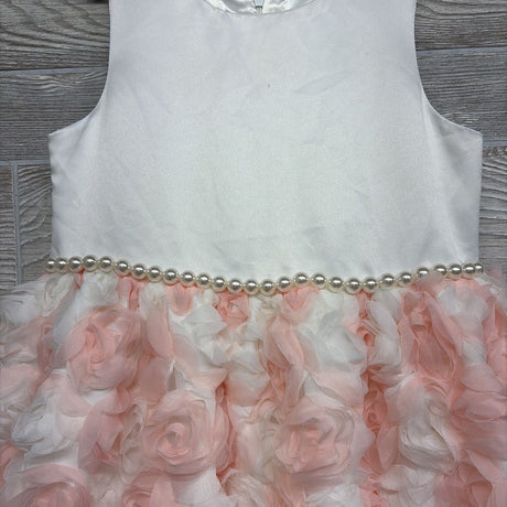 NEW Dress Tulle Flowers & Pearls 8