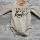 Bodysuit This Is My First Rodeo 0-3M