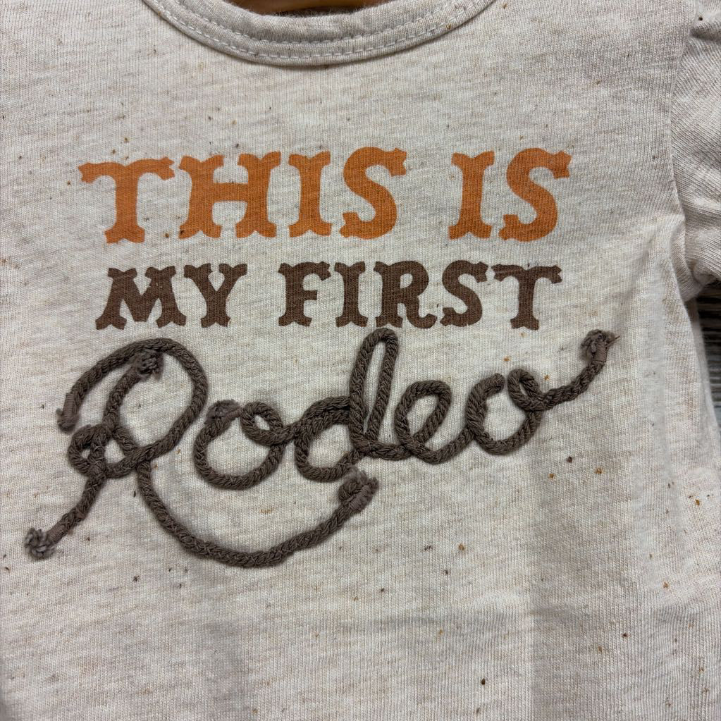 Bodysuit This Is My First Rodeo 0-3M