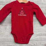 LS Bodysuit My First Christmas 6M