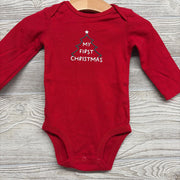 LS Bodysuit My First Christmas 6M
