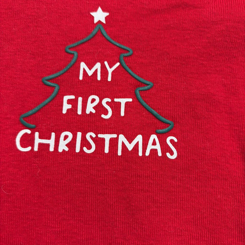 LS Bodysuit My First Christmas 6M