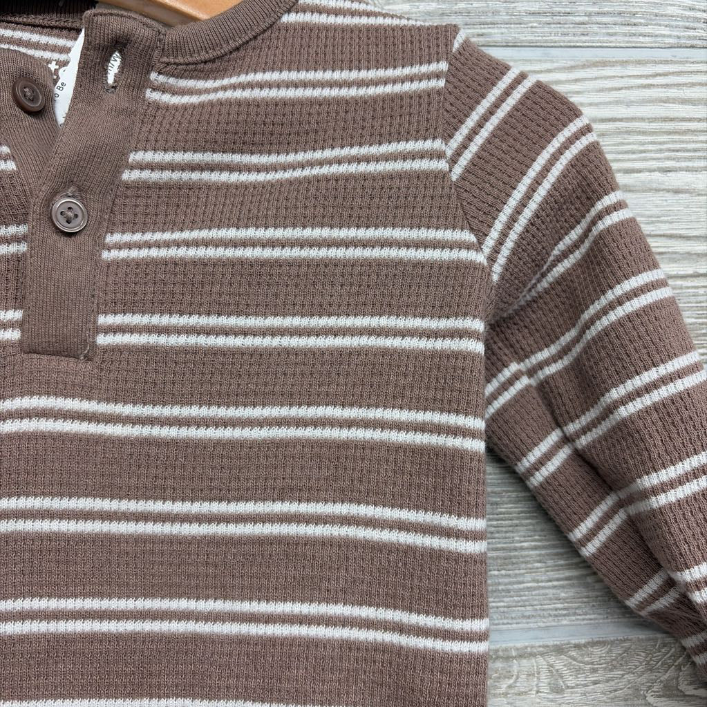 Waffle Knit Outfit Stripes 6M