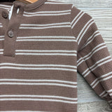Waffle Knit Outfit Stripes 6M