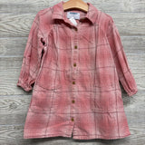 Plaid Button Up Dress 4t