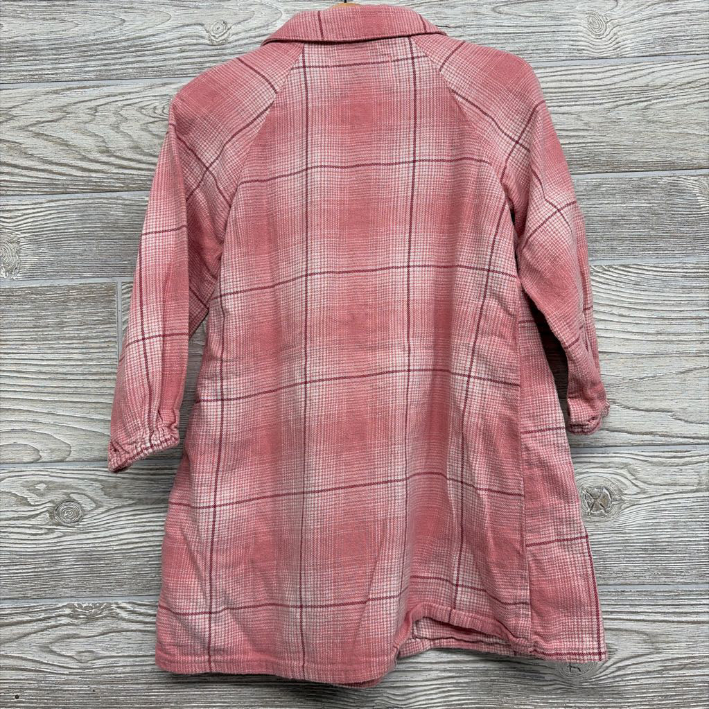 Plaid Button Up Dress 4t