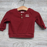 Ribbed Henley Shirt Oh, Hi There 6M