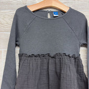 Ribbed LS Dress Muslin Skirt 4t