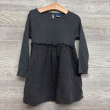 Ribbed LS Dress Muslin Skirt 4t