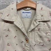 Denim Jacket Flowers 4t