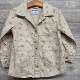 Denim Jacket Flowers 4t