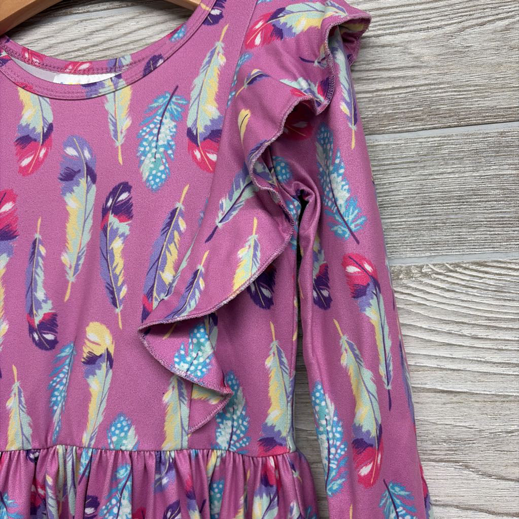 LS Dress Feathers 5-6