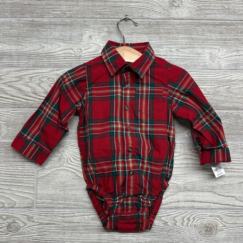 NEW Plaid Button Up Shirt 12M