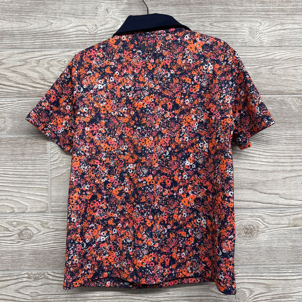 Active Polo Shirt Flowers 8
