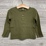 Ribbed Henley Shirt 2t