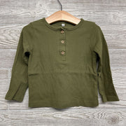 Ribbed Henley Shirt 2t