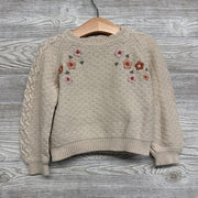 Sweater Embroidered Flowers 3t