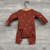 Ribbed Bodysuit & Pants Mushrooms NB