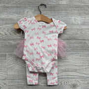 Bodysuit Bows & Skeggings 0-3M