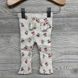 Ribbed Bodysuit, Pants & Head Wrap Bows W/ Hearts 3-6M