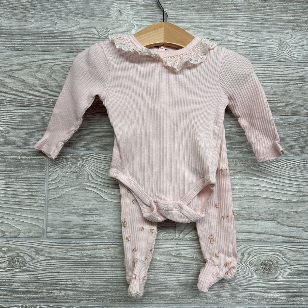 Ribbed Bodysuit Solid & Ribbed Pants 3-6M