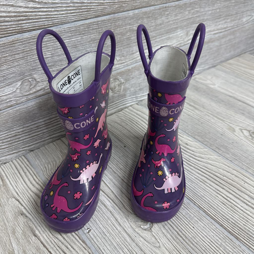 Handle Rain Boots Dinosaurs 4c