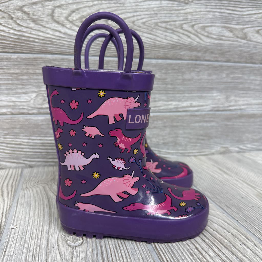 Handle Rain Boots Dinosaurs 4c