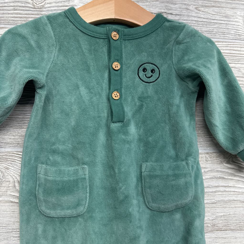 Velour Outfit Smiley Face 6-9M