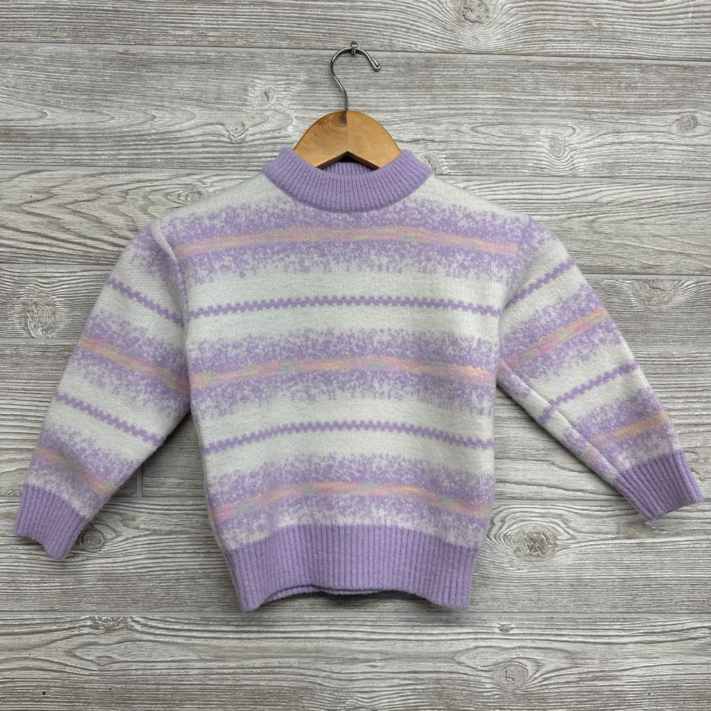 Mock Neck Sweater Stripes 6