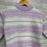 Mock Neck Sweater Stripes 6