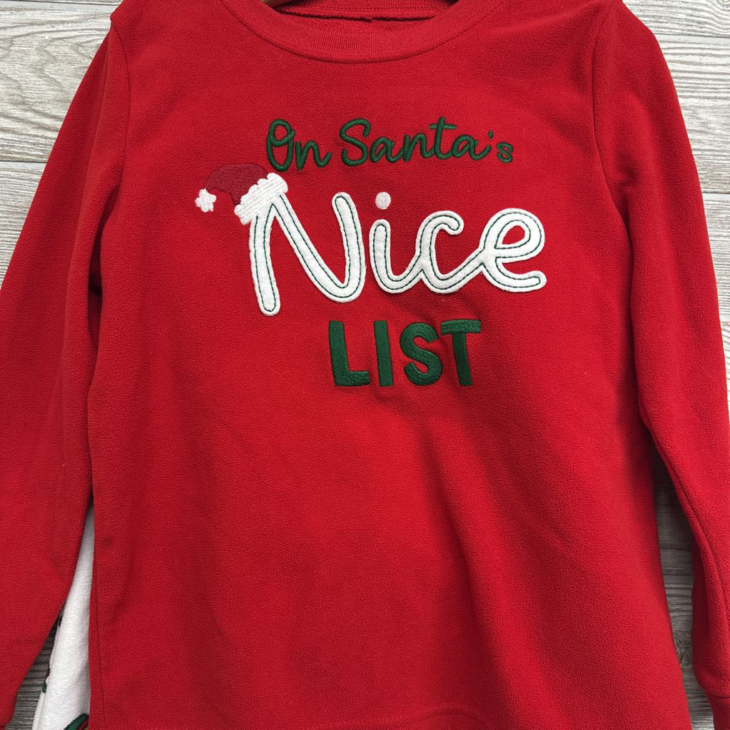 2 Pc Fleece Pj Set On Santa's Nice List 6