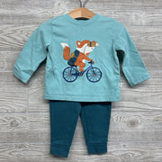 LS Shirt Fox Riding Bike & Sweatpants 12M