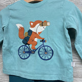 LS Shirt Fox Riding Bike & Sweatpants 12M