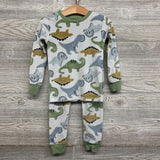 2 Pc Plush Pj Dinosaurs 3t