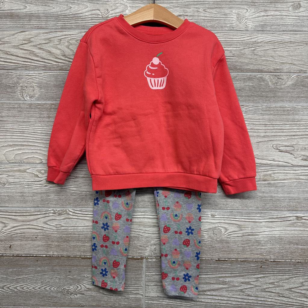 Crewneck Cupcake & Leggings 5t