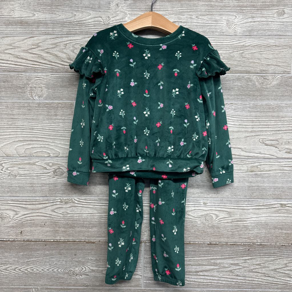 Plush Shirt & Pants Flowers 5t