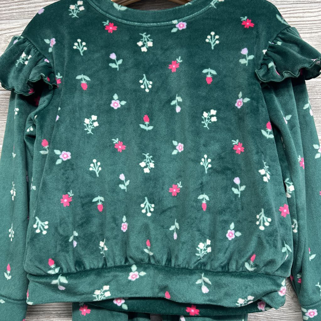 Plush Shirt & Pants Flowers 5t