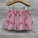 Tulle Skirt Santa & Candy Canes & Hair Bow Santa 3t