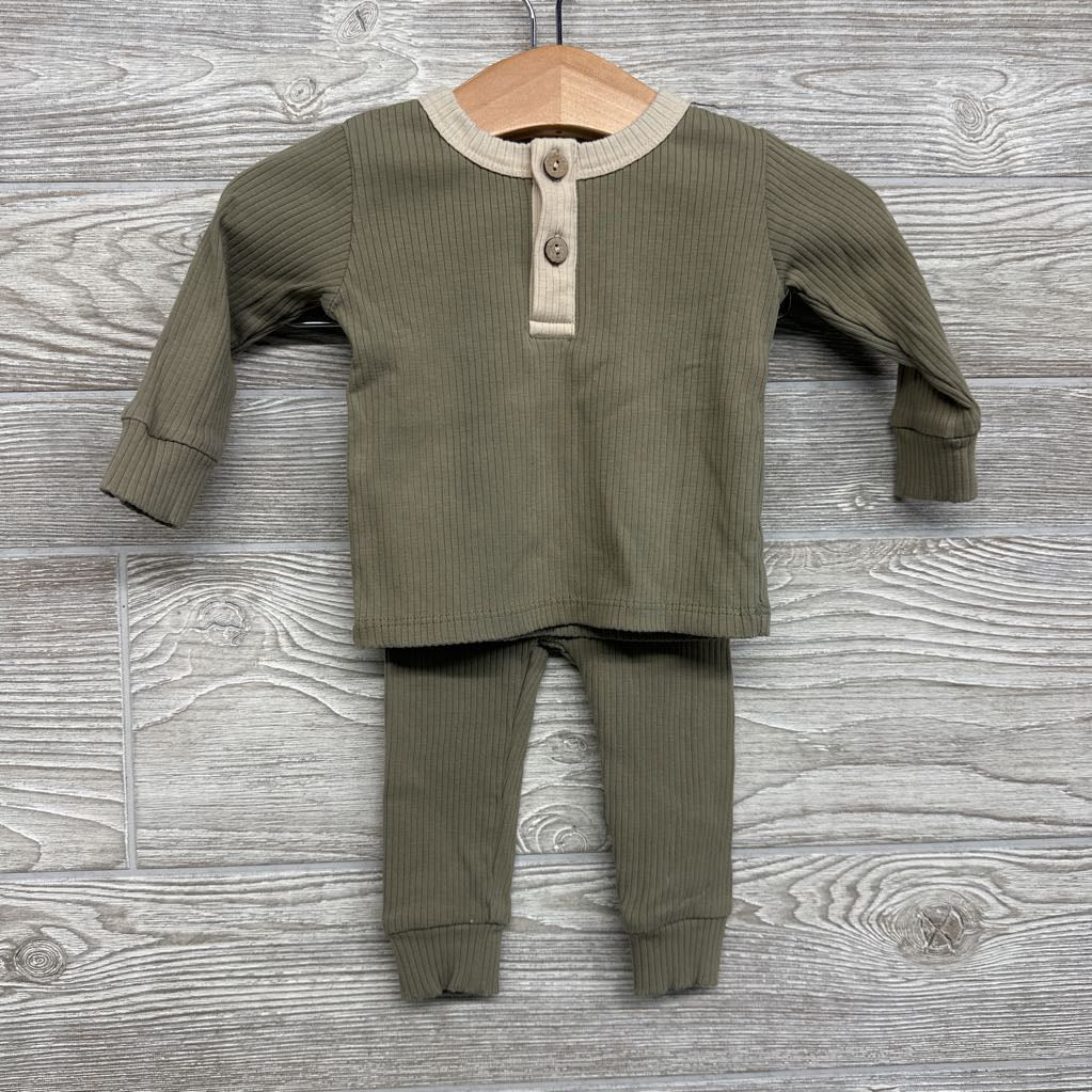 LS Ribbed Shirt & Pants 3-6Mm