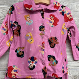 2 Pc Button Up Fleece Pj Princess 3t