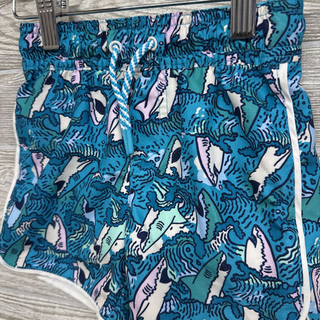 Drawstring Swim Trunks Sharks 2t