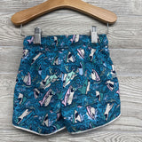 Drawstring Swim Trunks Sharks 2t