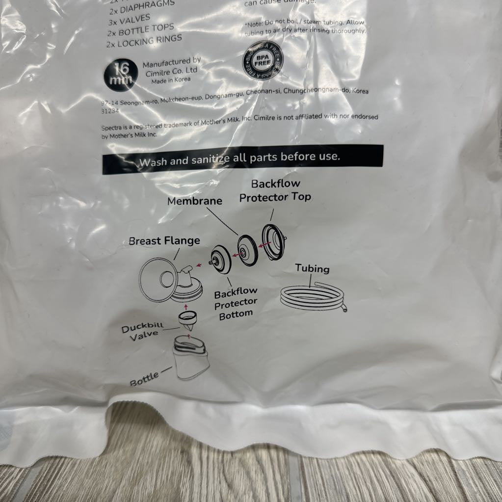 NEW Double Pumping Accessory Kit For Spectra Breast Pumps