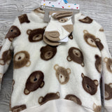 NEW 3 Pc Outfit Plush Bears & Socks 6M