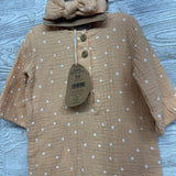 NEW Muslin Outfit W/ Headband 3-6M
